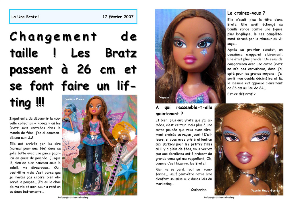 Archives La Une Bratz - Bratz Headlines Archives