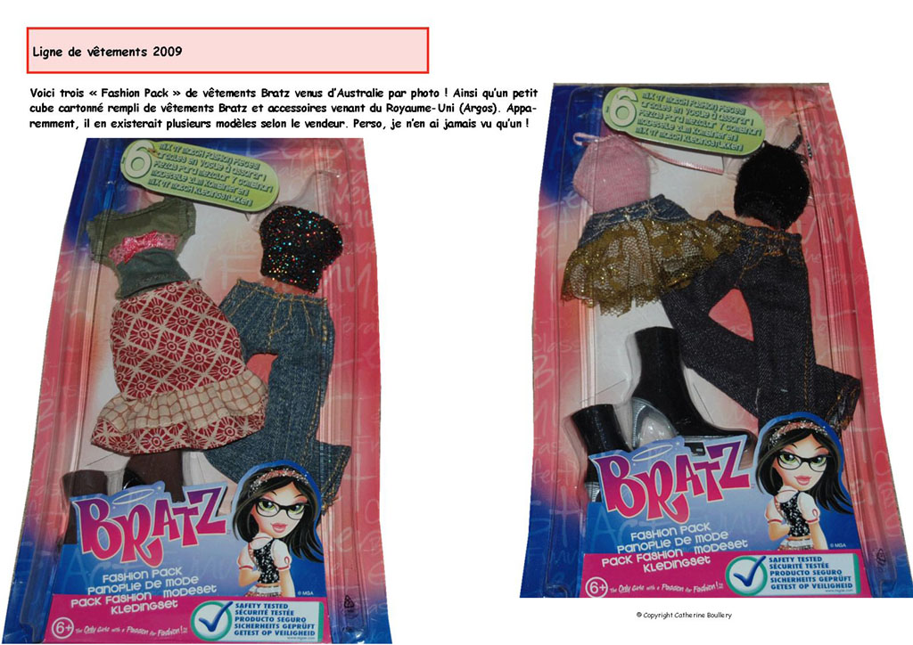 Ligne de vêtements 2009
