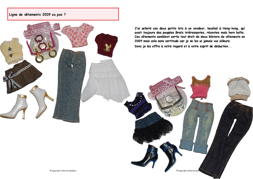 Ligne de vêtements 2009