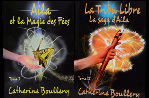 Couvertures d'Aila et la Magie des Fées et de La Tribu Libre - Catherine Boullery